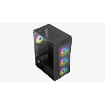 PC-Gehäuse Aerocool Falcon ARGB Midi Tower Schwarz