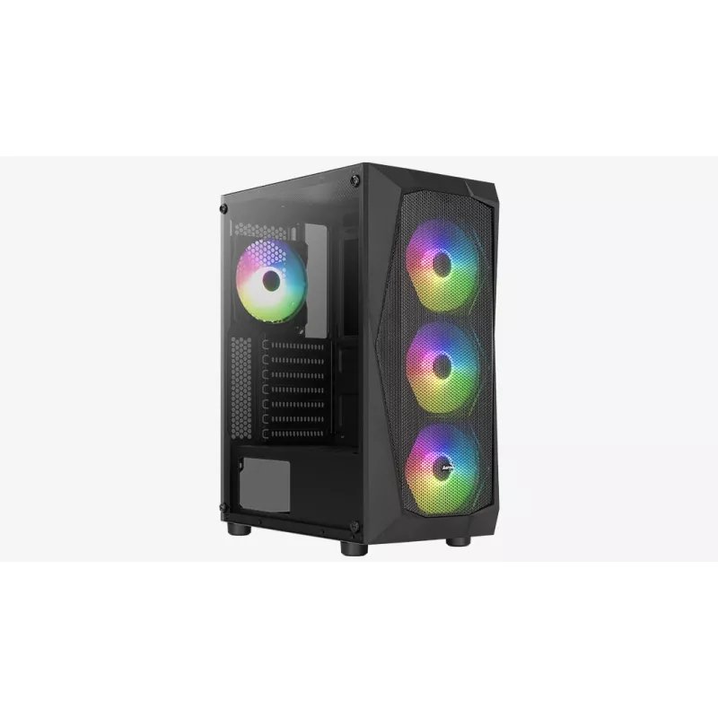 PC-Gehäuse Aerocool Falcon ARGB Midi Tower Schwarz