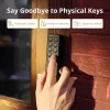Smart-Türschloss SwitchBot Keypad Touch — Code- und Fingerabdruckzugang, schwarz, CR123A-Batterien, kabellos, 38×36×112 mm