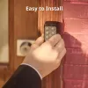 Smart-Türschloss SwitchBot Keypad Touch — Code- und Fingerabdruckzugang, schwarz, CR123A-Batterien, kabellos, 38×36×112 mm