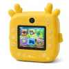 Kinder-Digitalkamera MEDIA-TECH SNAPI MT4108 — 8 MP interpoliert, 1280x720 LCD, 1000 mAh, USB-C, microSD-Slot, gelb