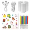 Kinder-Digitalkamera MEDIA-TECH SNAPI MT4108 — 8 MP interpoliert, 1280x720 LCD, 1000 mAh, USB-C, microSD-Slot, gelb