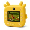 Kinder-Digitalkamera MEDIA-TECH SNAPI MT4108 — 8 MP interpoliert, 1280x720 LCD, 1000 mAh, USB-C, microSD-Slot, gelb