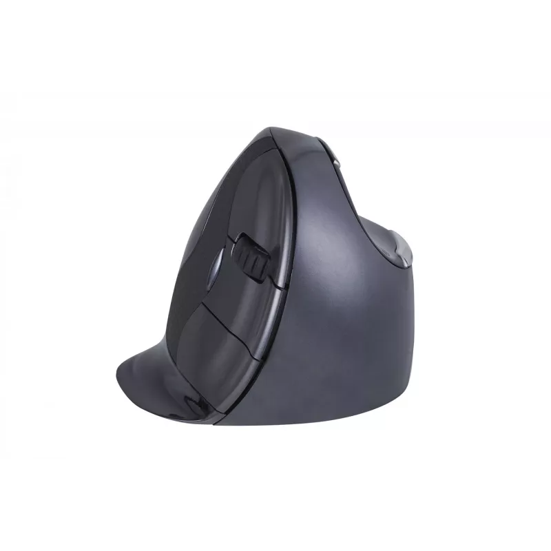 BakkerElkhuizen Evoluent D Small Wireless, rechtshändig, vertikales Design, Laser, RF Wireless, 3200 DPI, Schwarz