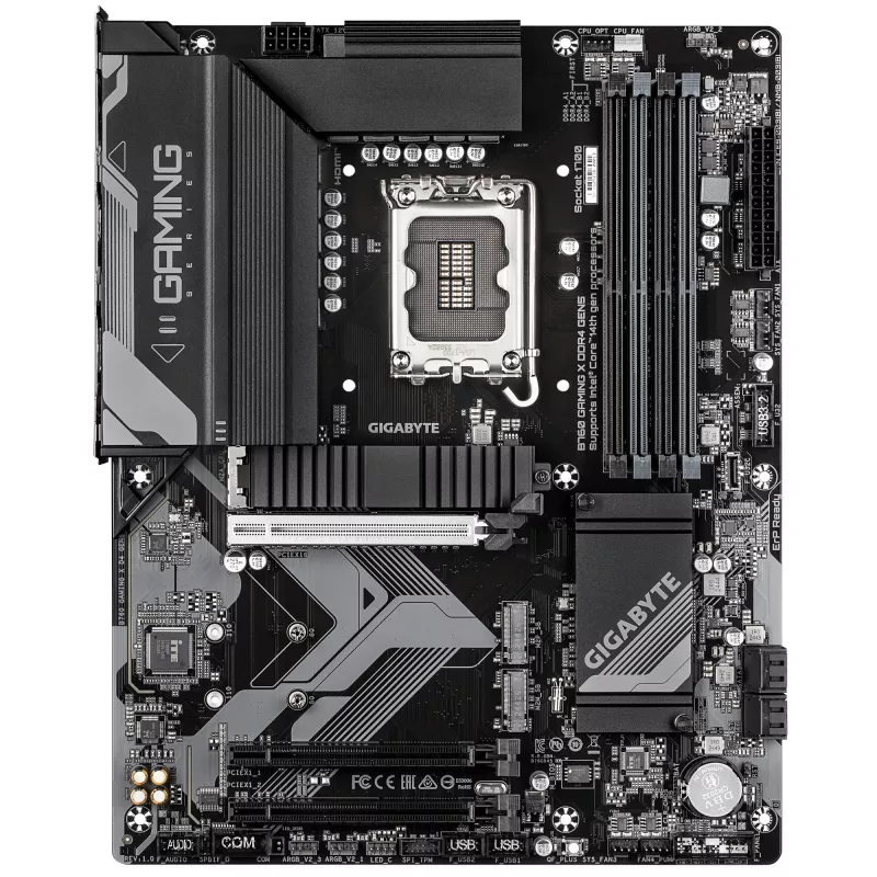 GIGABYTE B760 GAMING X DDR4 GEN5 Mainboard – Unterstützt Intel Core CPUs der 14. Generation, 8+1+1 Phasen VRM, bis zu 5333 MHz DDR4 (OC), 3x PCIe 4.0 M.2, 2,5 GbE LAN, USB 3.2 Gen 2