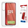 Klarglas-Displayschutz/Rückseitenschutz e.v.i. 02204 für Samsung Galaxy S25 FE, transparent, 1 Stk.