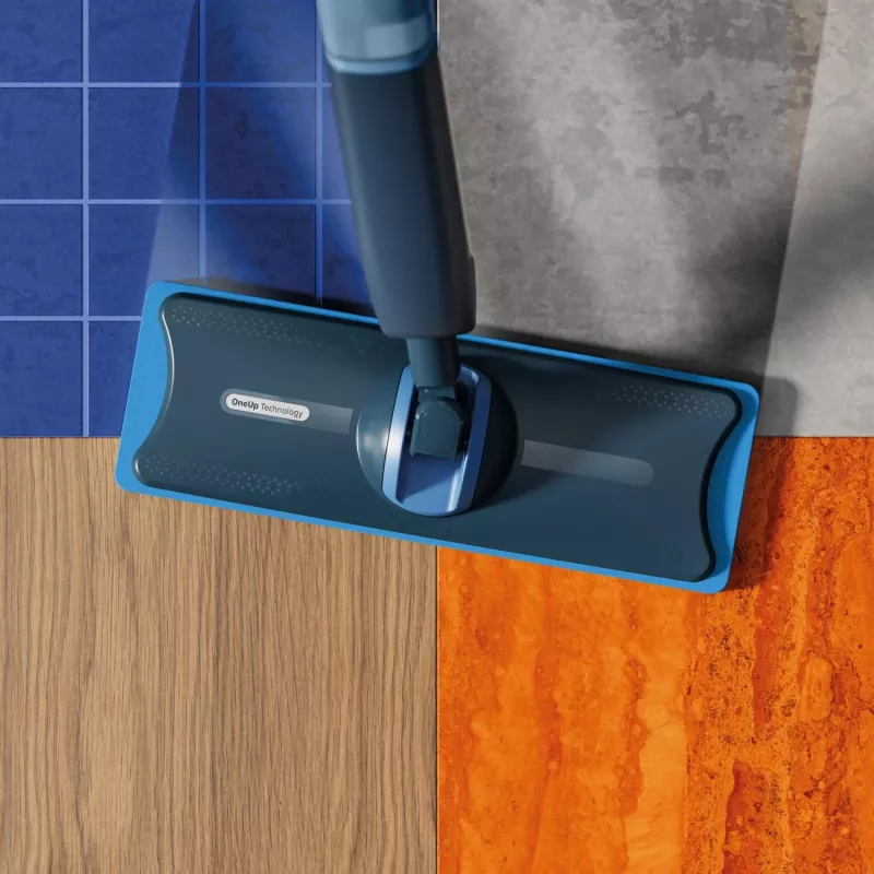Philips 5000 series OneUp Electric Mop, Kabelloser Wischmopp, 0,178 L, Blau, 0,281 L, 70 Min., 350 mm