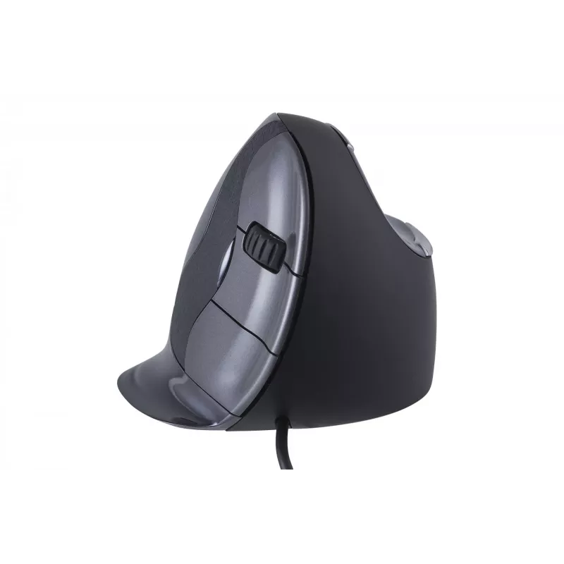 BakkerElkhuizen Evoluent D Medium, Rechtshänder, Vertikales Design, Laser, USB Typ-A, 3200 DPI, Schwarz