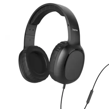 Hama 00221814 Kopfhörer/Headset Kabelgebunden Kopfband Anrufe/Musik USB Typ-C Schwarz