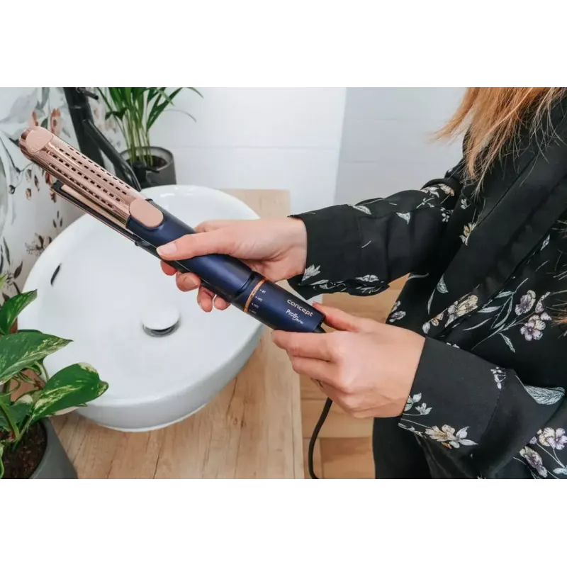 Concept Profi Care VZ8100 Haarglätter, blau/gold