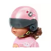 Puppenhelm ZAPF BABY born E-Scooter Helm 43 cm — Textil/Kunststoff, mehrfarbig, Alter 3–12