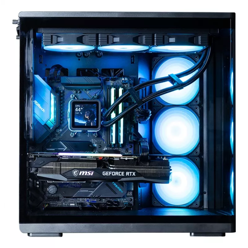 ZALMAN P60 Schwarz PC Midi Tower Gehäuse – ATX/Mini-ITX, gehärtetes Glas, 3x120mm Seiten- + 2x120mm Hecklüfter, 290×475×478 mm