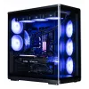 ZALMAN P60 Schwarz PC Midi Tower Gehäuse – ATX/Mini-ITX, gehärtetes Glas, 3x120mm Seiten- + 2x120mm Hecklüfter, 290×475×478 mm