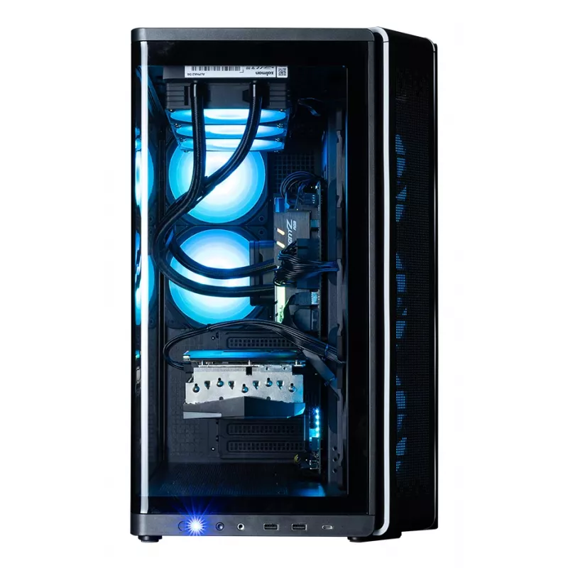 ZALMAN P60 Schwarz PC Midi Tower Gehäuse – ATX/Mini-ITX, gehärtetes Glas, 3x120mm Seiten- + 2x120mm Hecklüfter, 290×475×478 mm