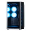 ZALMAN P60 Schwarz PC Midi Tower Gehäuse – ATX/Mini-ITX, gehärtetes Glas, 3x120mm Seiten- + 2x120mm Hecklüfter, 290×475×478 mm