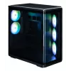 ZALMAN P60 Schwarz PC Midi Tower Gehäuse – ATX/Mini-ITX, gehärtetes Glas, 3x120mm Seiten- + 2x120mm Hecklüfter, 290×475×478 mm