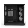 ZALMAN P60 Schwarz PC Midi Tower Gehäuse – ATX/Mini-ITX, gehärtetes Glas, 3x120mm Seiten- + 2x120mm Hecklüfter, 290×475×478 mm