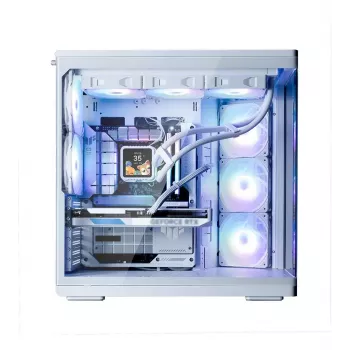 PC-Gehäuse ZALMAN P60 Mid-Tower mit 5x ARGB-Lüftern, weiß