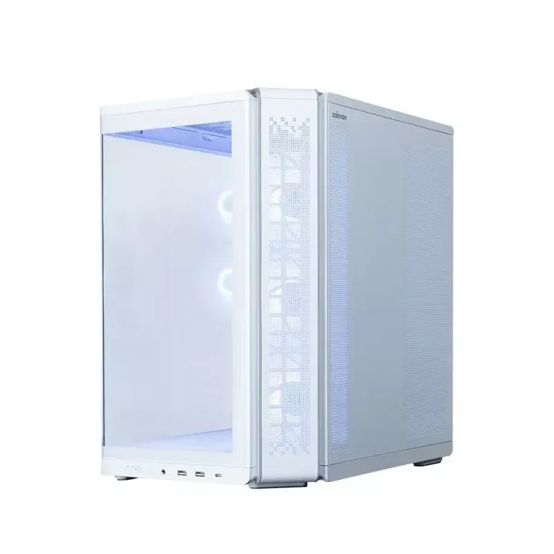 PC-Gehäuse ZALMAN P60 Mid-Tower mit 5x ARGB-Lüftern, weiß