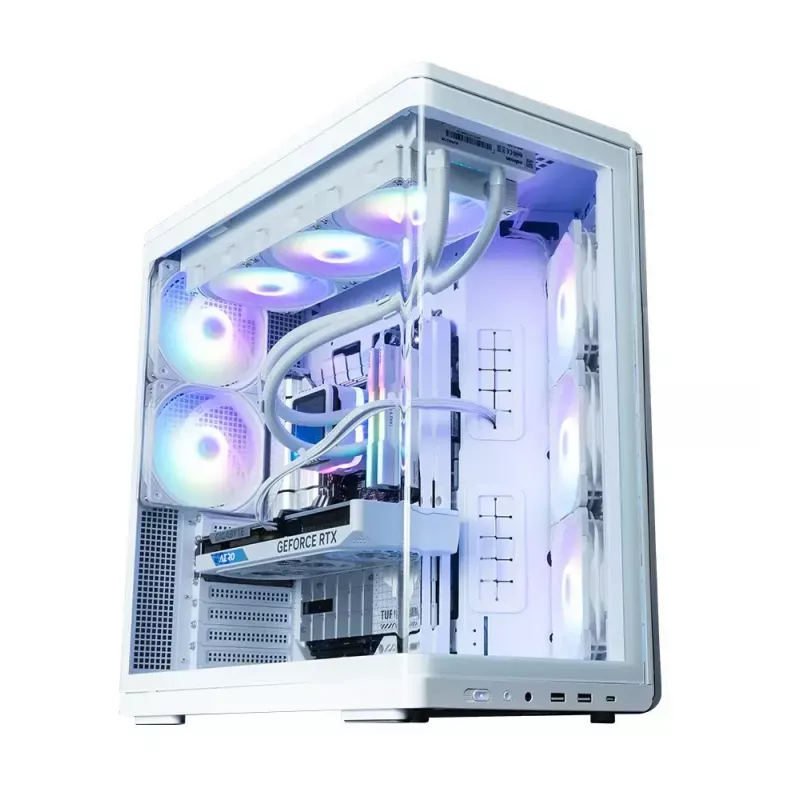 PC-Gehäuse ZALMAN P60 Mid-Tower mit 5x ARGB-Lüftern, weiß