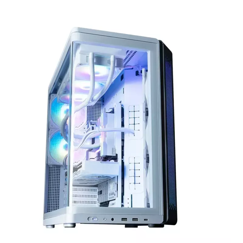 PC-Gehäuse ZALMAN P60 Mid-Tower mit 5x ARGB-Lüftern, weiß
