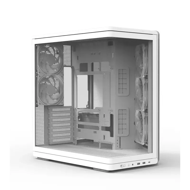 PC-Gehäuse ZALMAN P60 Mid-Tower mit 5x ARGB-Lüftern, weiß