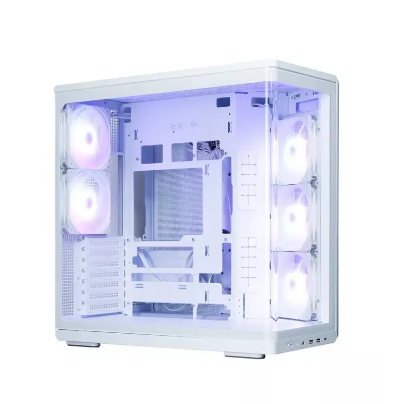 PC-Gehäuse ZALMAN P60 Mid-Tower mit 5x ARGB-Lüftern, weiß