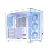 PC-Gehäuse ASUS A32 PLUS/WT/TG/ARGB Mid Tower, weiß, ATX, gehärtetes Glas, ARGB, USB-C, unterstützt GPUs bis 420 mm