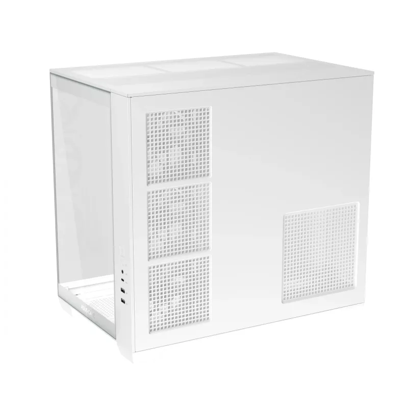 PC-Gehäuse ASUS A32 PLUS/WT/TG/ARGB Mid Tower, weiß, ATX, gehärtetes Glas, ARGB, USB-C, unterstützt GPUs bis 420 mm