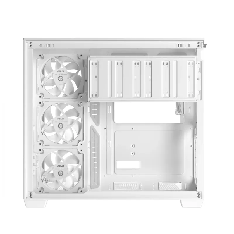 PC-Gehäuse ASUS A32 PLUS/WT/TG/ARGB Mid Tower, weiß, ATX, gehärtetes Glas, ARGB, USB-C, unterstützt GPUs bis 420 mm