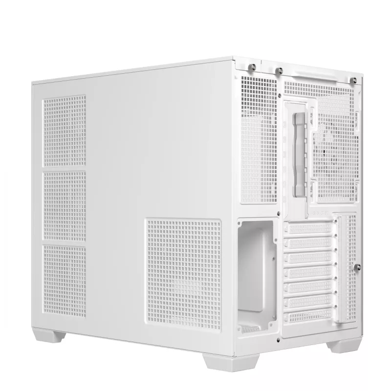 PC-Gehäuse ASUS A32 PLUS/WT/TG/ARGB Mid Tower, weiß, ATX, gehärtetes Glas, ARGB, USB-C, unterstützt GPUs bis 420 mm