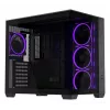 PC-Gehäuse ASUS A32 PLUS ATX, schwarz — gehärtetes Glas, RGB-Lüfter, USB-C, unterstützt ATX/Micro-ATX/Mini-ITX