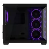 PC-Gehäuse ASUS A32 PLUS ATX, schwarz — gehärtetes Glas, RGB-Lüfter, USB-C, unterstützt ATX/Micro-ATX/Mini-ITX