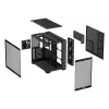 PC-Gehäuse ASUS A32 PLUS ATX, schwarz — gehärtetes Glas, RGB-Lüfter, USB-C, unterstützt ATX/Micro-ATX/Mini-ITX