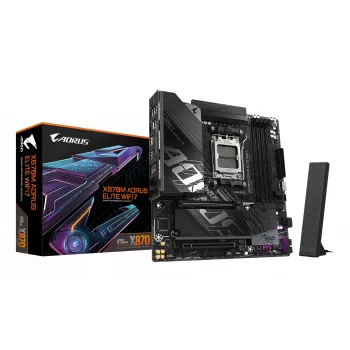 Motherboard GIGABYTE X870M AORUS ELITE WIFI7, AMD X870, Sockel AM5, ATX