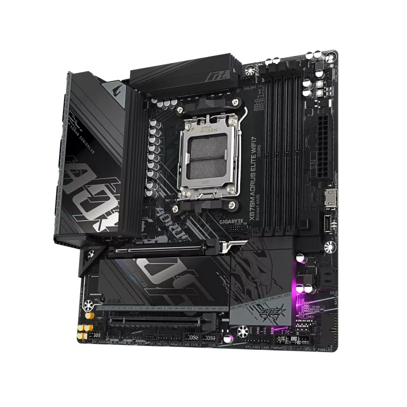 Motherboard GIGABYTE X870M AORUS ELITE WIFI7, AMD X870, Sockel AM5, ATX