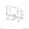 Neomounts AV50-500BL PTZ/UC-Kameraregal-Kit 43-110 Zoll - VESA - max. 5 kg - universell