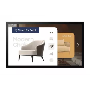 Samsung QM32C-T Digital signage Flachbildschirm 81,3 cm (32 Zoll) LCD Wi-Fi 400 cd/m² Full HD Schwarz Touchscreen Tizen 7.0 16/7