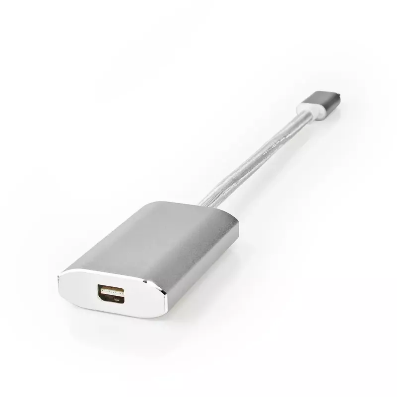 Videokabeladapter Nedis CCTB64580AL02 0,2m USB Type-C Mini DisplayPort