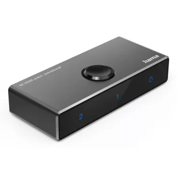 HAMA 8K HDMI Bidirektionaler Umschalter — 1 Eingang auf 2 Ausgänge / 2 Eingänge auf 1 Ausgang, Modell 00205324