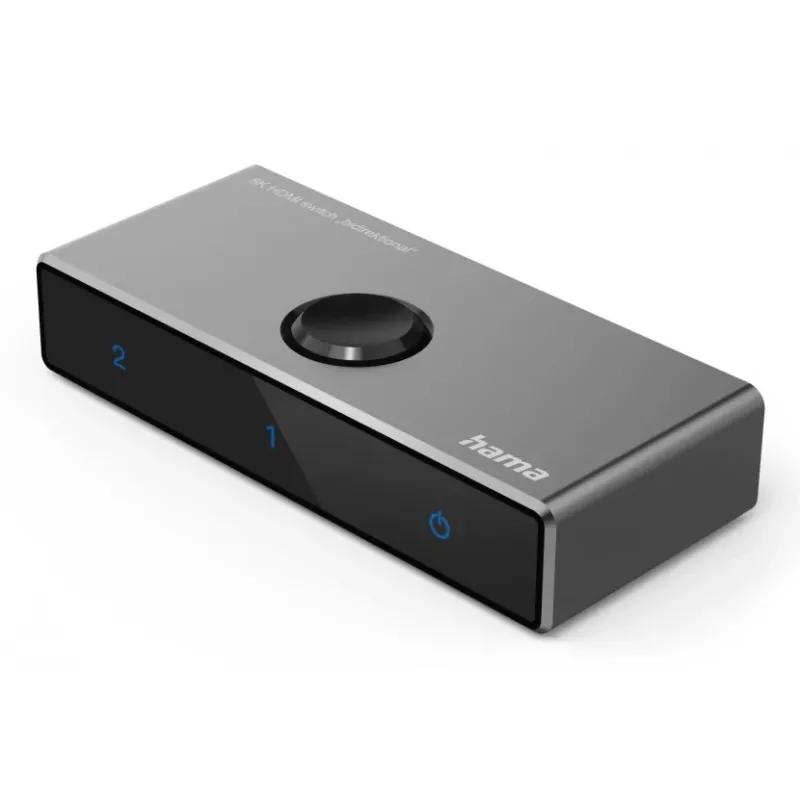HAMA 8K HDMI Bidirektionaler Umschalter — 1 Eingang auf 2 Ausgänge / 2 Eingänge auf 1 Ausgang, Modell 00205324