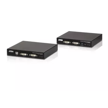 ATEN USB 2.0 DVI Dual View HDBaseT 2.0 KVM-Extender mit Audio und RS232 (150 m)