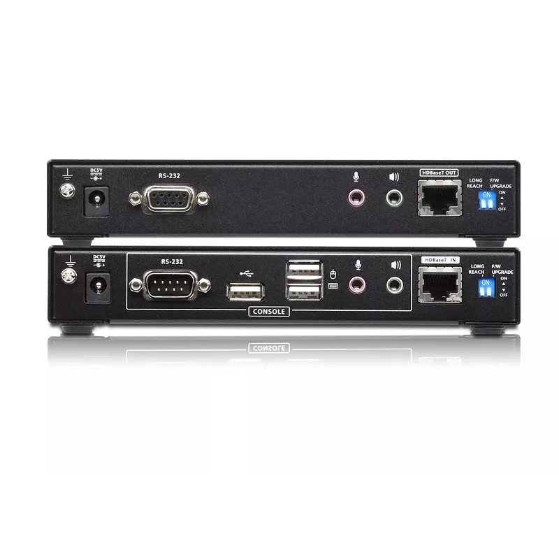 ATEN USB 2.0 DVI Dual View HDBaseT 2.0 KVM-Extender mit Audio und RS232 (150 m)