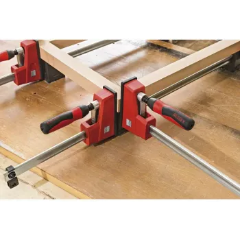 Bessey Korpuszwinge REVO KRE 1250/95 (Modell KRE125-2K) - verstellbare 1250 mm Schiene, 95 mm Ausladung