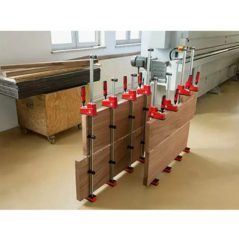 Bessey Korpuszwinge REVO KRE 1250/95 (Modell KRE125-2K) - verstellbare 1250 mm Schiene, 95 mm Ausladung