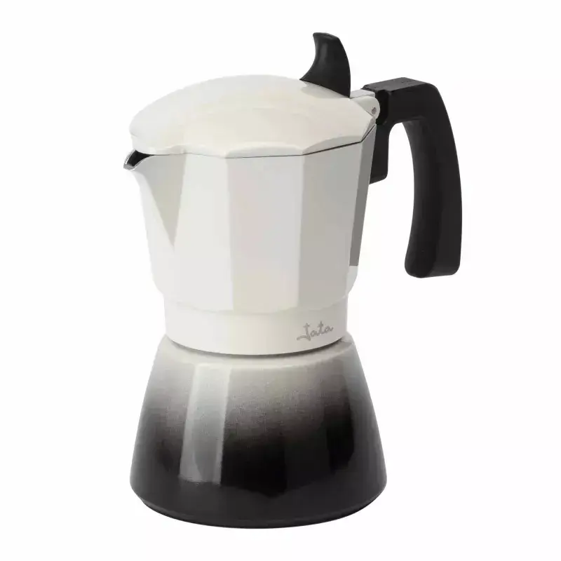 Moka-Kanne Jata HCAF2412 0,7 l Schwarz Weiß 108 mm Breite 1 Stk.