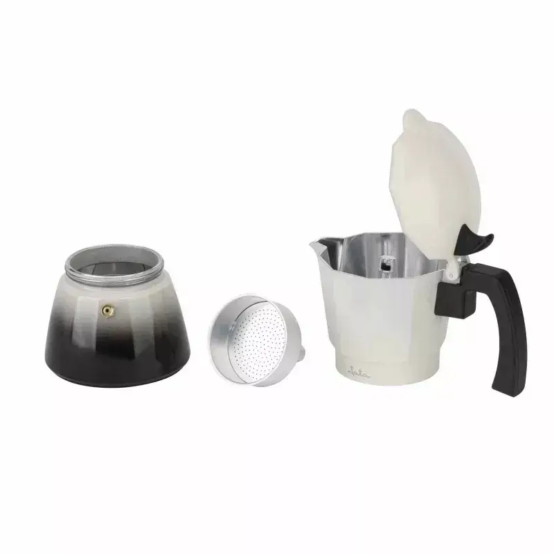 Moka-Kanne Jata HCAF2412 0,7 l Schwarz Weiß 108 mm Breite 1 Stk.