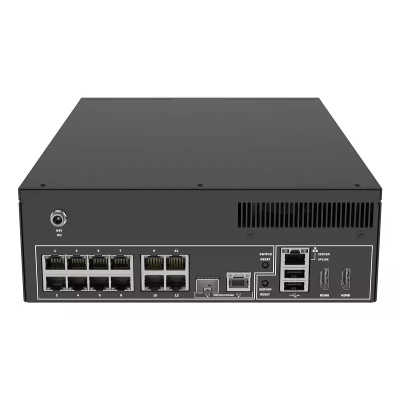 Netzwerk-Videorekorder AXIS S2212 Mk II — 12 Kanäle, 6 TB HDD, 256 GB SSD, 1080p, IEEE 802.3at
