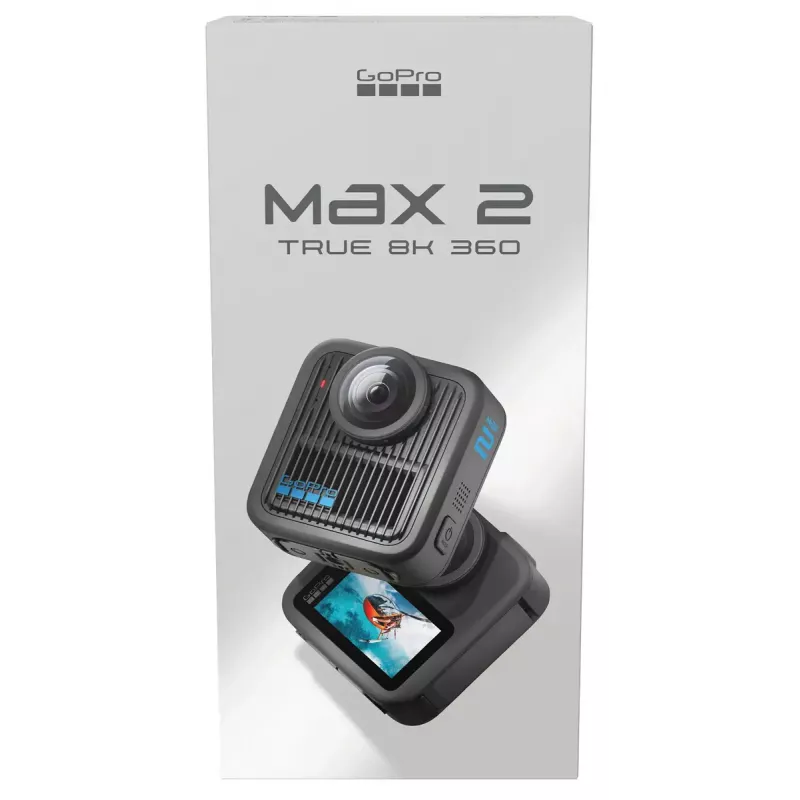 Actionkamera GoPro MAX 2 – 29,5 MP, 8K Ultra HD Video bei 100 fps, GPS, Wi‑Fi, integriertes LCD