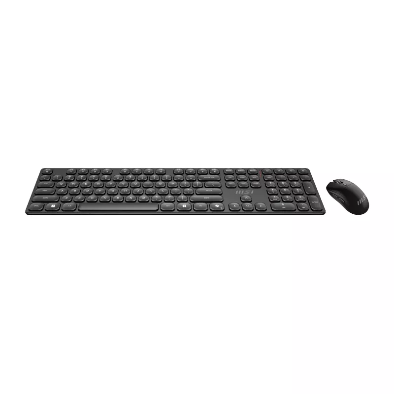 MSI FORGE K210 WIRELESS COMBO Tastatur Maus enthalten Home/Office USB QWERTY US English Schwarz